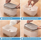 RUFCRIL Soap Pump Dispenser and Sponge Holder, 10oz / 300ml Dish Soap Dispenser - Image 7