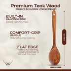 Teak Wooden Spoon for Cooking - Image 2