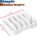Simple Houseware Food Container Lid Organizer, Adjustable Dividers Lids Storage - Image 9