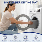 Large Dish Drying Mat 2 Pack, 23.8" x 17.3" Microfiber Ultra Absorbent - Image 5