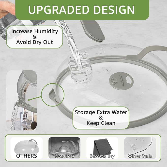 Microwave Splatter Cover with Water Steamer - Image 7