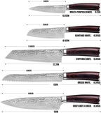 Professional Kitchen Knife Set, 5-Piece High Carbon German Stainless Steel Chef - Image 3