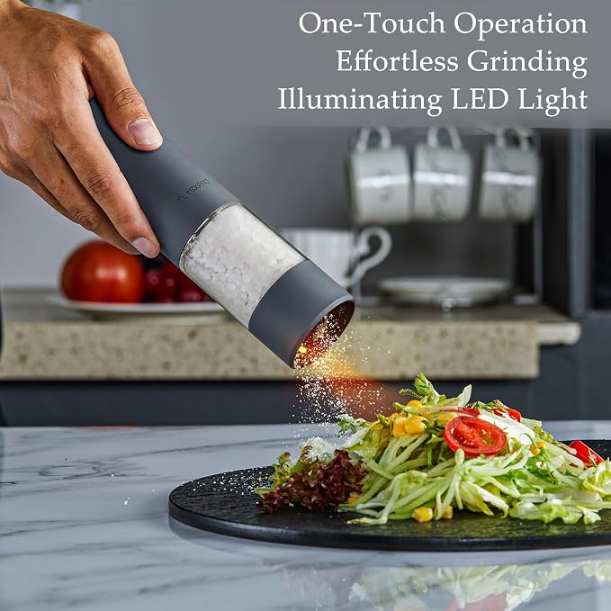 TLYSXPRO Electric Salt and Pepper Grinder Set - Image 2