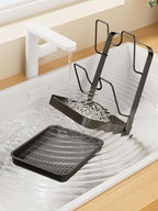 Pot Lid Holder Organizer, Carbon Steel Kitchen Pot Lid Rack - Image 6