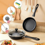 Mini Nonstick Egg & Omelet Pan – 4.7” Single Serve Frying Pan/Skillet, Diamond - Image 4