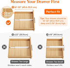 Lifewit 8 Pack 2.36" High Drawer Dividers 40-56cm/16-22 Adjustable Drawer - Image 3