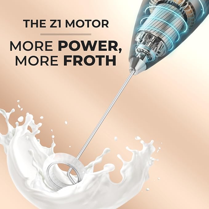 Zulay Kitchen Powerful Milk Frother Wand - Image 4