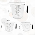 Dalup Measuring Cup Set – Clear Plastic Liquid Measuring Cups - Image 3