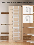 Delamu 9-Tier Over the Door Pantry Organizer, Adjustable Pantry Door Organizers - Image 2