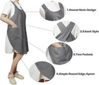 Cotton Cross Back Aprons Solid Color Cooking Kitchen Garden Smock - Image 4