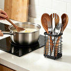 Utensil Holder, Stainless Steel Utensil Drying Rack - Image 6