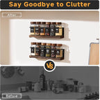 2-Tier Wall Mount Spice Rack Organizer - Image 4