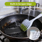 Dish Brush Scrub Brush with Handle - Image 6