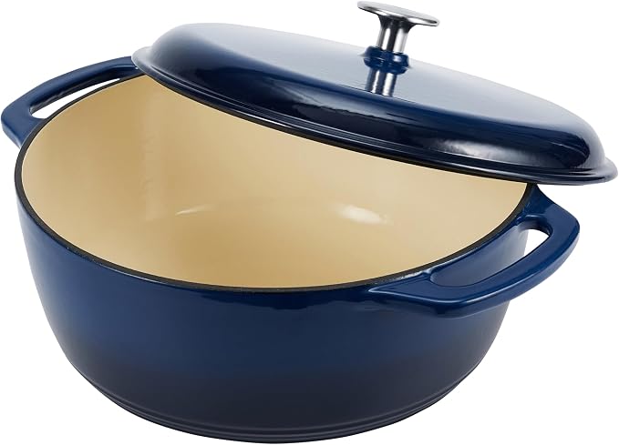 Amazon Basics Enameled Cast Iron Dutch Oven Pot - Image 3