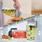 Glass Pitchers with Lid, 64OZ Leak-Proof Airtight Mason Jars, Wide Mouth Water - Image 3