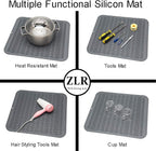 ZLR 2 Pcs Large Silicone Dish Drying Mat - Image 5