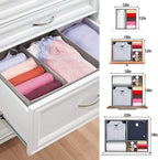 Criusia Foldable Underwear Drawer Organizer, Closet Dividers, Storage Box - Image 3