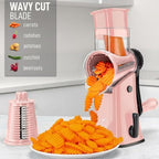 Zulay Kitchen Rotary Cheese Grater 5 Blade Cheese Shredder - Image 4