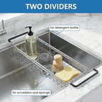 TreeLen Over The Kitchen Sink Caddy Sponge Holder Organizer Drying Rack - Image 5