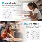 Yunbaoit Visual Timer with Night Light, 60-Minute Countdown Timer - Image 4