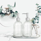 Glass Soap Dispenser with Plastic Pump, Hand Soap Dispenser - Image 5