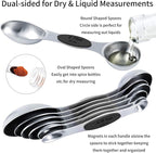 TILUCK magnetic measuring spoons set and measuring cups, stainless steel - Image 5