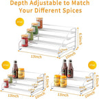 RCHYFEED Spice Rack Organizer for Cabinet, 4 Tier Spice Organization for - Image 6