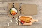 Oven Pot Holder with Pocket Cotton Heat Resistant Coaster Potholder Kitchen Hot - Image 6