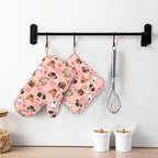 Cute Dog Oven Mitts and Pot Holders Set, Puppy Kitchen Accessories Heat - Image 7