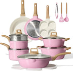 CAROTE 21 PCS Ceramic Cookware Set, Pots and Pans Set Non Stick, Pot and Pan Set by CAROTE