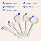 GIR 5-Piece Silicone Kitchen Utensils Set, Non-Toxic Cooking Utensils - Image 6