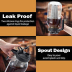 Cold Brew Mason Coffee Maker - 64oz Iced Coffee Pitcher - Image 4