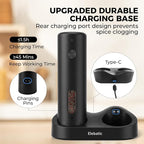 110ml Electric Salt and Pepper Grinder Set, Rechargeable salt and pepper shakers - Image 5