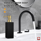 GMISUN Gold Soap Dispenser, Hand and Dish Soap Dispensers Set - Image 5