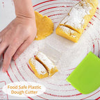 ALLTOP Bowl Spatula & Bench Scraper, Flexible Plastic Multipurpose Kitchen - Image 6