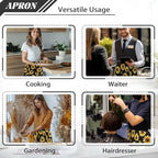 Server Apron with 3 Pockets, Waterproof Oil Waitress Waiter Half Apron - Image 5
