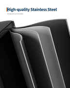 GarveeHome 2 x 8 gal Stainless Steel Double Trash Can - Image 3