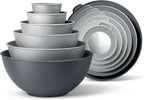 COOK WITH COLOR Mixing Bowls Set with TPR Lids by CookwithColor