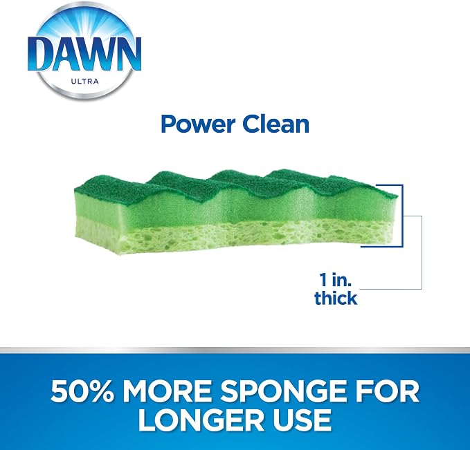 Dawn Power Clean Dual-Sided Scrubber Sponges - Image 4