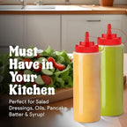 Norcalway 16 oz Condiment Squeeze Bottles - Image 8