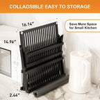 Greenual Black Bamboo Dish Drying Rack - Image 4