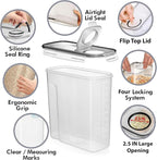 Shazo 2 Pack EXTRA Large Airtight Food Storage Cereal Containers - Image 4