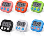 Weewooday 6 Pcs Large Classroom Timers Stopwatch Magnetic Kitchen Digital Timer by Weewooday