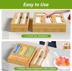 KOCWELL Bamboo Bag Storage Organizer - Image 7