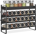 EsLuker.ly Spice Seasoning Rack Organizer Kitchen Countertop, 4 Tier Bamboo by EsLukerly