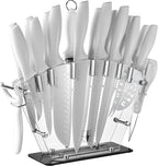 EUNA Knife Block Set, German High-Carbon Stainless Steel Knife Sets by EUNA
