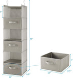 MAX Houser 6 Tier Shelf Hanging Closet Organizer, Closet Hanging Shelf - Image 3