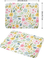 Spring Dish Drying Mat for Kitchen Counter Cute Floral Summer Holiday - Image 2