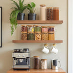 ComSaf 0.5 Qt Glass Food Storage Jars Set of 9, Pantry Organization Jar - Image 5