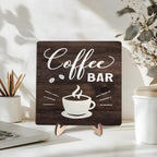 Funny Coffee Bar Decor Sign – Rustic Wooden Plaque - Image 5